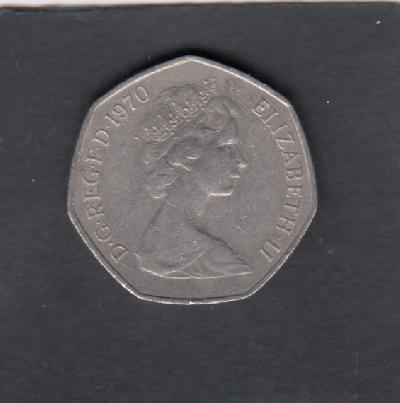Beschrijving: 50 Pence ELIZABETH II